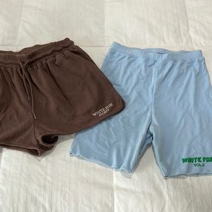 White fox shorts bundle